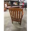 Image 8 : Solid 1/4 Oak Occasional Chair with Barley Twist 