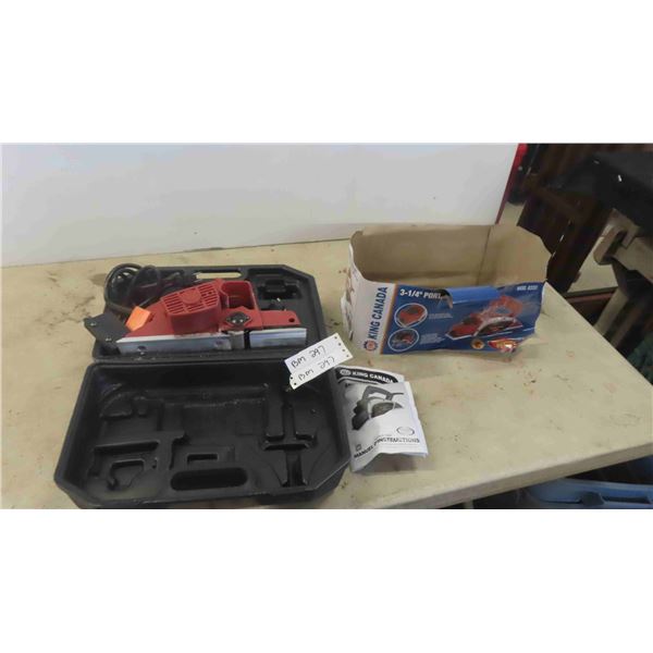 King 3-1/4'' Portable Planer with Case 