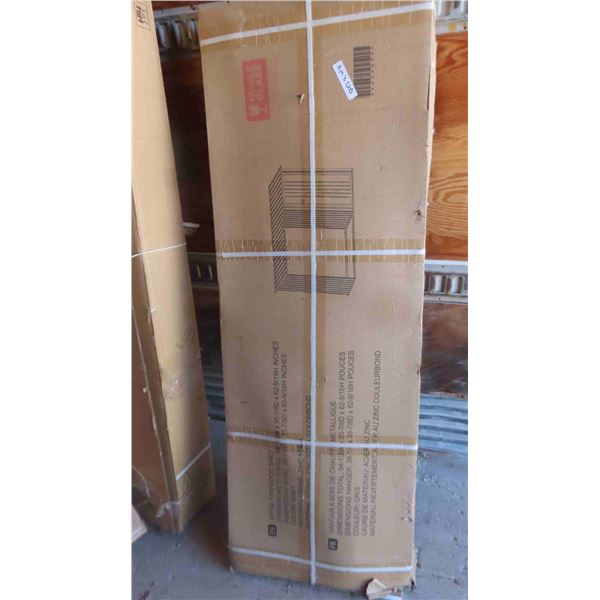 New Metal Firewood Shed 38 1/4'' w x 35 7/8''d x 62 9/16'' h 