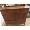 Image 2 : Mission Oak Buffet with Mirror Hutch 54'' x 44'' x 20''