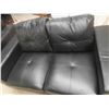 Image 4 : Leather/Leather Style Couch and Chair 