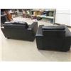 Image 7 : Leather/Leather Style Couch and Chair 