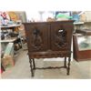 Image 1 : Vintage Walnut China Cabinet 62'' x 46'' x 15'' 
