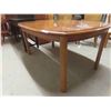Image 8 : Oak Table 30'' x 63'' x 41'' , 6 Chairs & Leaf