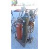 Image 5 : Acetyline Torches with Gauges, Hoses & Cart