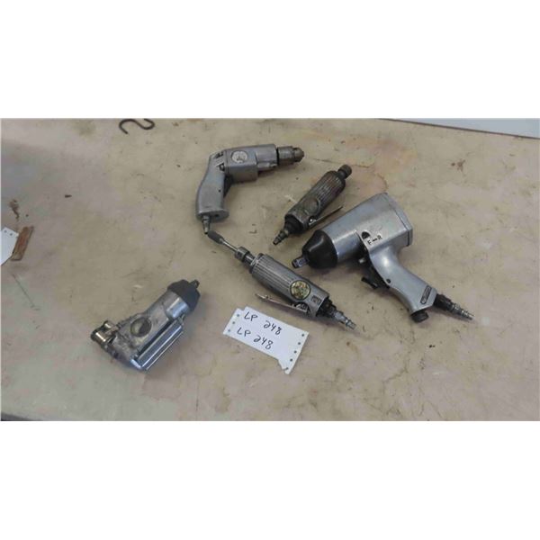 5 Air Tools: 1/2'' Impact, Drill, Die Grinder, 3/8'' Impact