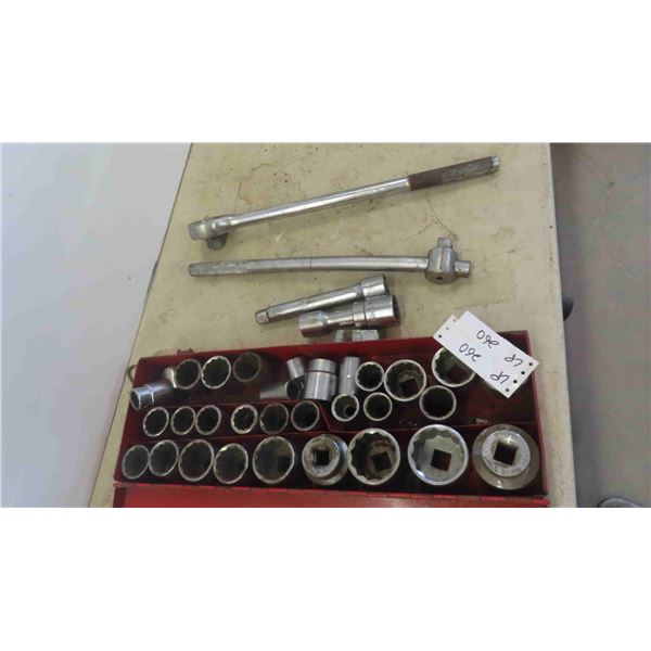 3/4'' Sockets, Ratchet, Strong Bar, Extensions