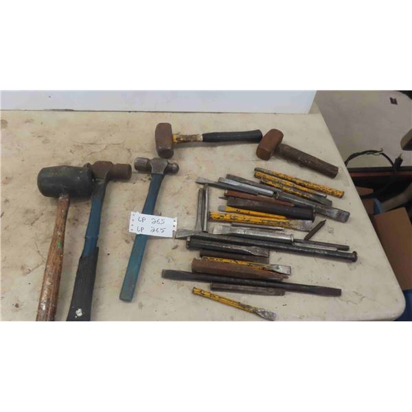 Ball Pin Hammers, Chisels, Rubber Mallets