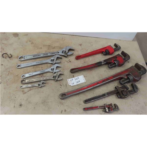 Pipe and Crescent Wrenches 