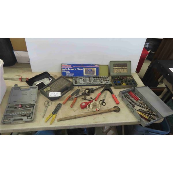 Drill Bits, Tap and Die, Riveter, Wire Stripper, Engraver