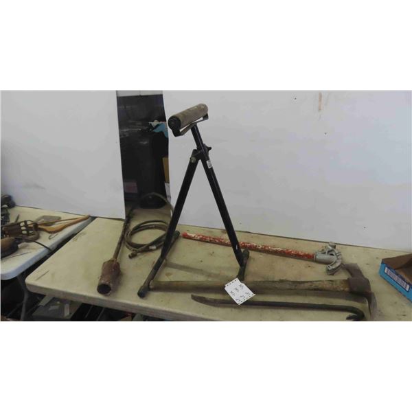 Roller Stand , Pipe Bender, Tiger Torch, Wrecking Bar 