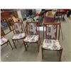 Image 2 : 6 Piece Matching Set of Teak Dining Room Chairs 