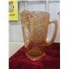 Image 2 : 2 Depression Glass Jugs, 1 Carnival Glass Jug