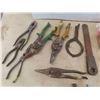 Image 2 : Tools: Tin Snips, Pliers, Manual Drill, Oil Filter, Wrench, Clamp, Staples & More 