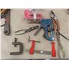 Image 3 : Tools: Tin Snips, Pliers, Manual Drill, Oil Filter, Wrench, Clamp, Staples & More 