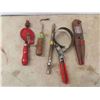 Image 5 : Tools: Tin Snips, Pliers, Manual Drill, Oil Filter, Wrench, Clamp, Staples & More 