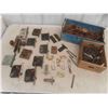Image 1 : Vintage Door Latches, Assorted Springs, 60 Flat Washers , 2 1/2'' Square 