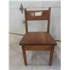 Image 4 : Antique Oak Childs School Chair 