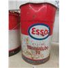 Image 5 : Esso 25lbs Grease Pail with Some Product, 2 Esso 5 Gallon Oil Pails (1 with Lid)