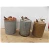 Image 1 : 3 Metal Gas Containers 2 Gallon 