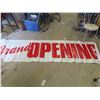Image 1 : 3 Grand Opening Banners 120'' x 33'' 