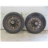 Image 1 : (2) Early 1920s  Whippet Wood Spoke Tires from Model T