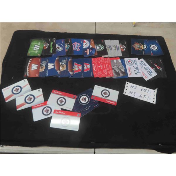 40 New and Reloadable Tims Cards