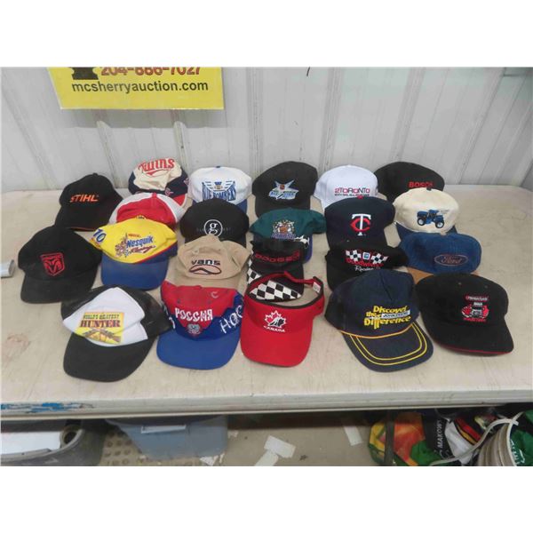 23 Ball Caps: Sports, Dodge, Stihl, GM & Others 