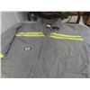 Image 4 : 2 Pairs of Coveralls : Grey with Reflective Stripes and Flame Retardent Size 52  ,  