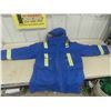 Image 1 : Heavy Insulated Winter Jacket with Reflective Stripping & Flame Resistence Size XL 