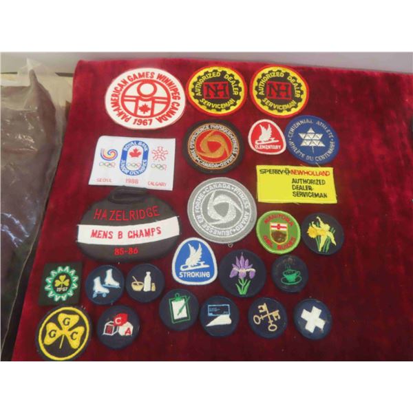 Crests and Patches: New Holland, Junior Olympics, Panam Games, Girl Guide