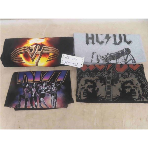 Band Tshirts : ACDC, Kiss, Van Halen 
