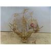 Image 4 : Brass Items: 2 Pheasants, Ship, Swan, Scale & More