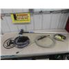 Image 1 : Weight Lifting Belt, New Old Stock Heater Hose, Curling Broom, Wand and
