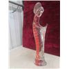 Image 3 : Art Glass Figurines : Dalmation, Virgin Mary, Murano Vase, 23'' Blue Glass Vase 