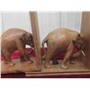 Image 6 : Vintage Ceramic Light 10 1/2'' x 3'' x 8'' Works , Wood Elephant Book Ends 