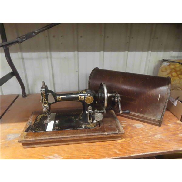 Seamstress Crank Style Sewing Machine with Case 