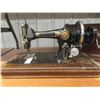 Image 2 : Seamstress Crank Style Sewing Machine with Case 