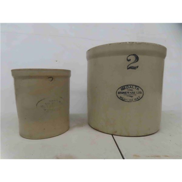Medalta Stoneware Crock 1 Gallon & 2 Gallon 
