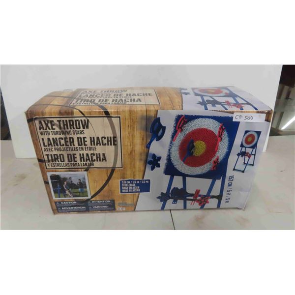 New Axe Throw with Throwing Stars Game 