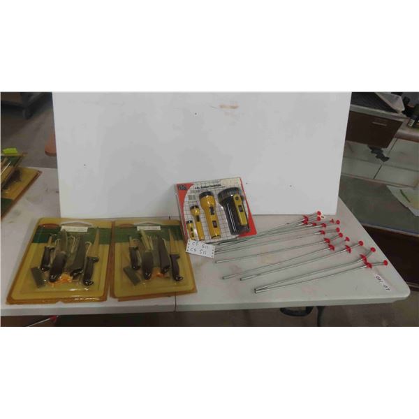 New 2 Piece Fish Filleting Set, 4 Piece Rubber 