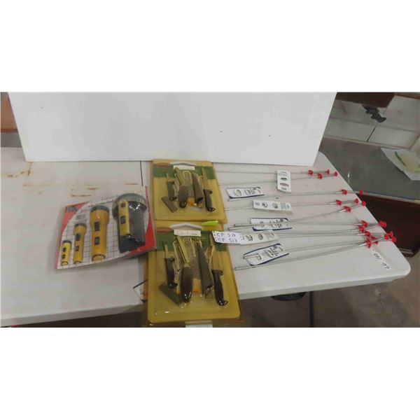 New 2 Piece Fish Filleting Set, 4 Piece Rubber 