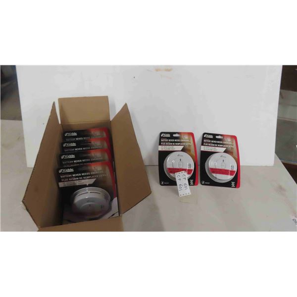 6 New Battery Fire Alarms 
