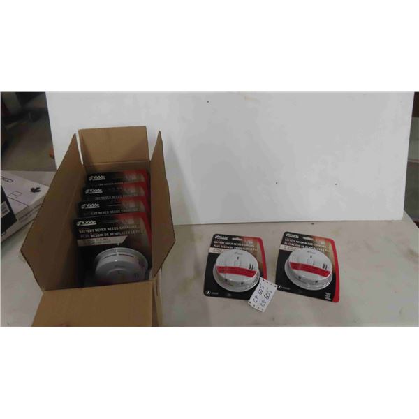 6 New Battery Fire Alarms 