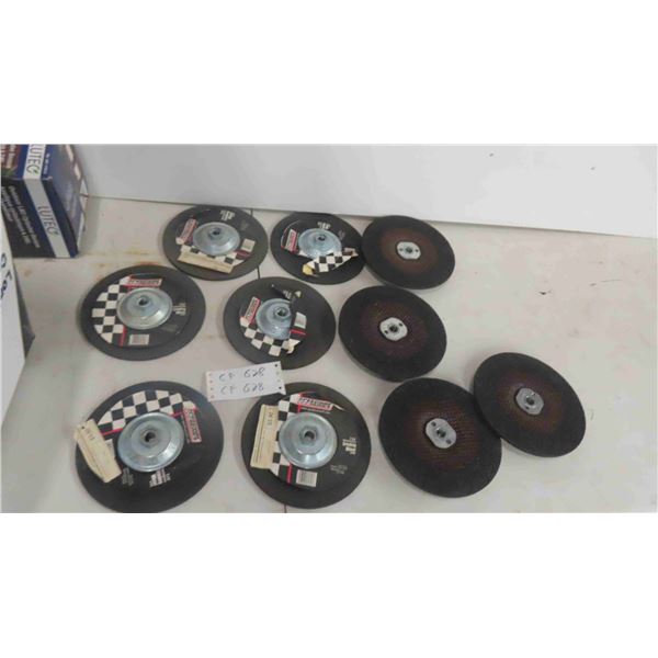 10 New 7-1/4'' Grinding Wheels with Hubs