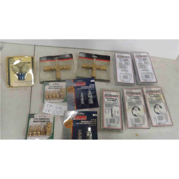 Air Coupling, Spring Assortment, E Clips, Universal Sockets