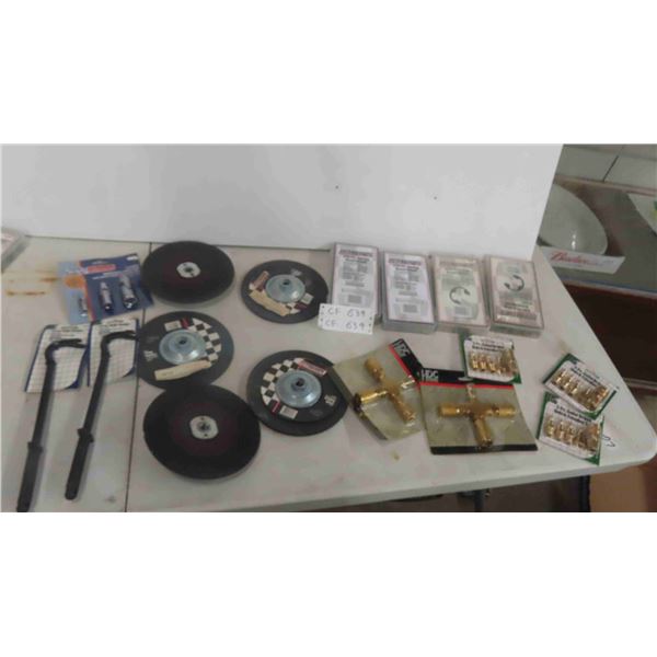 7 1/4'' Grinding Wheels , Nail Puller, Air Coupling, Spring 