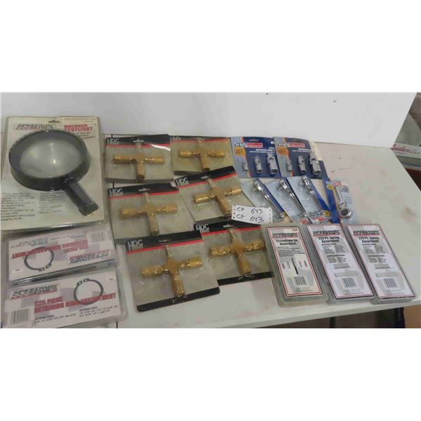 New Assortment of Tools: Springs, Retaining Ring Set, Screwdriver