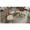 Image 1 : (4) 1960s Teak and Beech Dining Room Chairs 