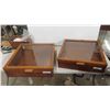 Image 1 : 2 Table Top Display Cases 6 1/2'' x 22'' x 22'' 